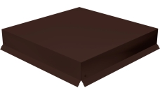 Колпак на столб крышка 390х390мм 0,45 PE с пленкой RAL 8017 шоколад