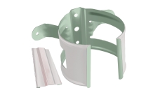 Кронштейн трубы на дерево GL PE 90 мм RAL 9003 сигнальный белый