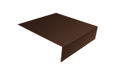 Планка лобовая/околооконная простая 190х50 Grand Line 0,5 Satin Matt RAL 8017 шоколад (2м)