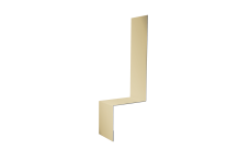 Планка примыкание боковое фальц Grand Line 0,45 Drap ТХ RAL 1015 светлая слоновая кость (2м)