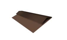 Планка стартово-финишная Экобрус, Экобрус новый Grand Line 0,5 Velur RAL 8017 шоколад (2м)