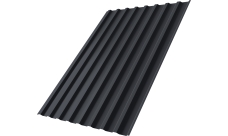 Профнастил С20B Grand Line 0,5 Satin RAL 7024 мокрый асфальт