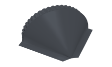 Заглушка малая конусная 0,45 Drap RAL 7024 мокрый асфальт