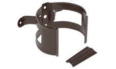 Кронштейн трубы на дерево 100 мм Мatt RAL 8017