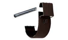 Соединитель желоба Grand Line ПУ матовый 125мм RR 32 темно-коричневый