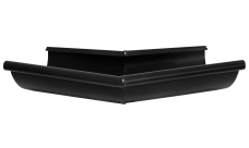 Угол желоба внешний GL PU Matt 135 гр 125 мм RAL 9005 черный