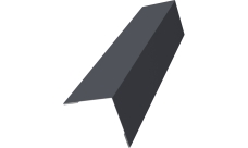 Угол внешний 30х30 Grand Line 0,5 PurPro с пленкой RAL 7024 мокрый асфальт (3м)