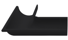 Угол желоба внешний Grand Line ПУ матовый 90гр 125мм RAL 9005 черный