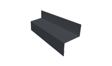 Отлив межэтажный 45 0,5 PurLite Matt RAL 7024 мокрый асфальт (3м)