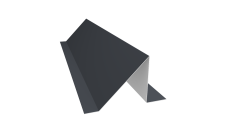 Планка снегозадержания 0,5 Satin с пленкой RAL 7024 мокрый асфальт (2м)