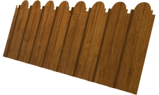 Профнастил C10A фигурный Grand Line 0,45 Print-Double Elite Golden Wood