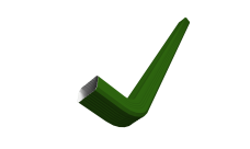 Труба гофрированная Vortex Lite 76х102х3000мм с коленом PE RAL 6002 лиственно-зеленый