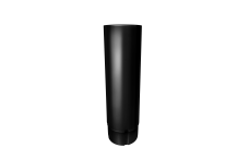 Труба круглая Grand Line PE 90 мм 2 м RAL 9005