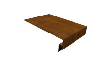 Планка околооконная сложная 250х50х18 (j-фаска) Grand Line 0,45 Print-Double Elite Golden Wood (2м)