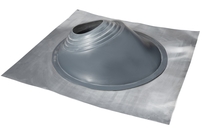 Проходной элемент MF угловой №3.1 (280-460мм) +185 EPDM (металлический неокрашенный фланец) серый