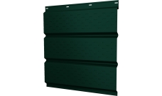 Софит металлический Классик v01 Grand Line полная перфорация 0,5 Satin с пленкой RAL 6005 зеленый мох
