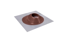 Проходной элемент MF CN угловой №2 (200-280мм) +240 силиконовый (металлический неокрашенный фланец) коричневый