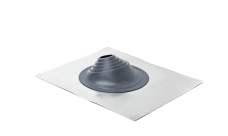 Проходной элемент MF угловой №1 (75-200мм) +185 EPDM (металлический неокрашенный фланец) серый