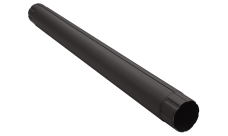 Труба круглая соединительная GL PU Matt 90 мм 1 м RR 32 темно-коричневый