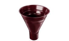 Воронка водосборная большая Grand Line ПУ 250/90мм RAL 3005 красное вино
