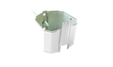 Кронштейн трубы на кирпич прямоугольный Vortex в1 RAL 9003