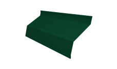 Ламель забора жалюзи Milan new gofr 0,45 PE-Double с пленкой RAL 6005 зеленый мох