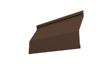 Ламель забора жалюзи Milan Slim Grand Line 0,5 Velur X RAL 8017 шоколад