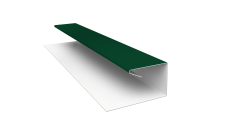 Планка П-образная завершающая сложная Корабельная Доска Grand Line 0,45 Drap RAL 6005 зеленый мох (2м)