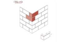 Угловой элемент White Hills Торре Бьянка 447-45 c расшивкой 1,2 см