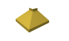 Угол отлива внешний 100 0,45 PE с пленкой RAL 1018 цинково-желтый