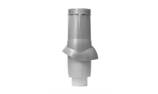 Выход вентиляционный канализации Gervent изолированный 110/160мм серебристый