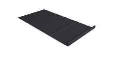 Элемент обхода Кликфальц Pro правый 0,45 Drap RAL 7024 мокрый асфальт