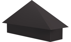 Колпак на полустолб для С20 0,5 PurLite Matt с пленкой RR 32 темно-коричневый