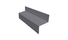 Отлив межэтажный 45 0,45 Drap TX RAL 7004 сигнальный серый (3м)