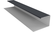 Планка П-образная Экобрус Grand Line 0,5 Сатин матовый ТХ RAL 7024 мокрый асфальт (3м)