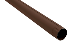 Труба круглая Grand Line ПУ матовый 90мм 3м RAL 8017 шоколад