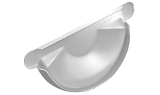 Заглушка торцевая универсальная Grand Line PU 150 мм RAL 9003 сигнальный белый