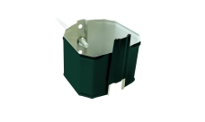 Кронштейн трубы на кирпич прямоугольный Vortex в1 RAL 6005