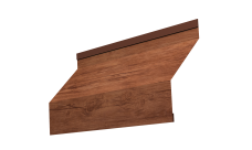 Ламель забора жалюзи Milan new 0,45 Print Premium с пленкой Rowan Wood Intense FTC