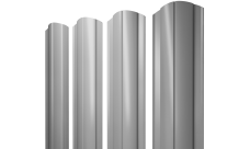Штакетник Круглый фигурный 0,45 PE RAL 7004 сигнальный серый