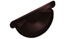 Заглушка торцевая универсальная Grand Line PU 150 мм RAL 8017 шоколад