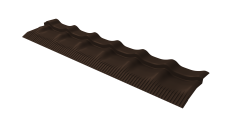 Модуль обхода трубы Профиля волнового классик 0,45 Drap TX с пленкой RAL 8017 шоколад