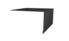 Планка околооконная простая 250х50 0,45 Drap RAL 7016 антрацитово-серый (2м)