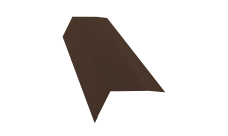 Планка карнизная 100х65 Grand Line 0,5 Velur RAL 8017 шоколад (2м)