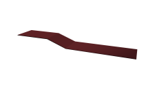 Планка крепежная фальц Grand Line 0,5 Satin Matt RAL 3005 красное вино (2м)