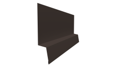 Планка начальная фальц 0,45 PE с пленкой RR 32 темно-коричневый (2м)