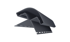 Планка радиусная Grand Line Декор Премиум Акрил графит (3,0м)