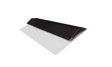 Планка стартово-финишная Экобрус, Экобрус новый Grand Line 0,45 PE с пленкой RAL 9005 черный (3м)