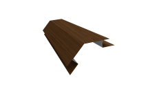 Планка угла внешнего сложного 135 градусов Блок-Хаус new Grand Line 0,45 Print Elite Choco Wood TwinColor (2м)