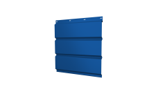 Софит металлический Grand Line без перфорации 0,45 PE с пленкой RAL 5005 сигнальный синий